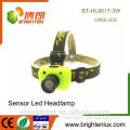 Cheapest Wholesale 3W best long range cree XPE LED Sensor headlamp 3*aaa battery powered led headlight